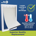 Best Pet Flap Large Replacement Dog Door Non PVC Flap Fits PetSafe PAC11-11039 - Measures 10 1/8" x 16 7/8" Longer Lasting, Most Energy Efficient, Less Shrinkage, BPA Free