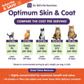 Dr. Bill’s Feline Optimum Skin & Coat Cat Supplement – Omega-3 Fish Oil for Shedding, Hairballs & Itchy Skin – Supports Healthy Fur with Marine Collagen, Biotin & Hyaluronic Acid – Made in USA