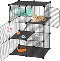 VISCOO Cat Cage(for Kitten), 3-Tier DIY Catio Cat Enclosures, 24"x16"x 36"