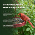 Wild Bird Seed for Outside Feeders – Premium Songbird Blend with Black Oil Sunflower, Safflower, Millet & Peanut Pieces – Bird Food for Cardinals, Finches & Songbirds – 5 lb Bag