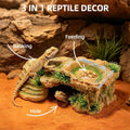 Turtle Docks for Basking Reptile Rock Cave Hideout