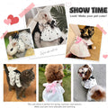 Dog Dresses for Small Dogs Girl Female Dog Cat Clothes Dress Cute Cotton Extra Summer Clothes Bow Decor Printed Love Bir