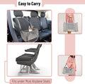 Mr. Pen- Pet Carrier, 17.5" x 11.2" x 11.5", Medium Size, Gray, Portable Travel Carrier for Small Pets, Cats & Small Dogs, Breathable Mesh, Safety Inner Leash, Side Pocket & Padded Shoulder Strap