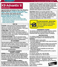 K9 Advantix II Flea & Tick Topical for Medium Dogs 11–20 lbs., 2ct