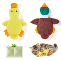 Potaroma Cat Toys Catnip Crinkly Sound 2 Pcs, Mess-Free Stuffless Kitten Toy, Durable Feline Bite Interactive Kicker Toys for Cat Indoor Exercise 6.5 Inches