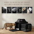Top-Side Expandable Pet Carrier, Treat Window,17x11x9.5 Airline Approved