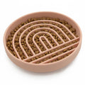 Should We Go? Slow Feeder for Dogs & Cats, The Slowdown Bowl Silicone Slow Eating Mealtime Solution with Modern Lick Mat Design, Reduces Gulping, Fits 1 Cup, 6” Across x 1.25” Tall, Small-Blush