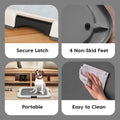 IRIS USA Secure Pee Pad Holder for Regular Sized Dogs, Fits 22"x22" Pad, Gray