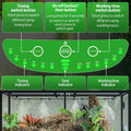 10L Reptile Mister Fogger with Timer, 4 Nozzles, High Pressure Automatic Misting System for Reptile Tank, Terrarium Humi