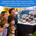 MAQIHAN Aquarium Filter Media Pad - White Filter Floss, 39.4 x 11.8 Inch