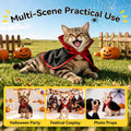 LESYPET Cat Halloween Costume Vampire Cape Pet Halloween Devil Cloak Cosplay for Kitten