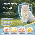 Liquid Dewormer for Cats & Kittens, Treat Tapeworms, Roundworms & Hookworms - 4.06 oz, 120ml