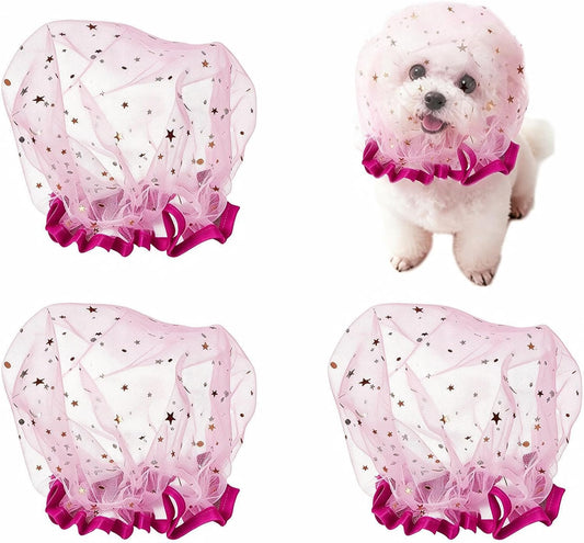 4 Pack Adjustable Dog Face Net, Breathable Soft Dog Mesh Head Cover