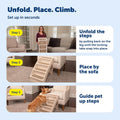 PetSafe CozyUp Folding Dog Stairs, 20 in Tall