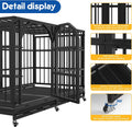 Asee'm 48 Inch Heavy Duty Dog Crate for Large Dogs Escape Proof