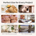 Sisalana Premium Brazilian Sisal Rope, Natural Fiber 100% Sisal, Ultra Durable, Chemical-Free, Ideal for DIY, Cats, Scratching Post Replacement, Home Decor, Garden, Crafting (1/4” 50 ft / 6mm 15m)