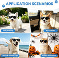 Dog Sunglasses for Medium Breeds, Outdoor UV Protection Pet Glasses with Adjustable Temples & Straps, Medium Dog Sun Gla