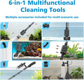 fishkeeper 6 in 1 Electric Aquarium Gravel Cleaner, Fish Tank Cleaner Kit