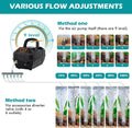 hygger Rechargeable Aquarium Pond Air Pump, Powerful Quiet Commercial Tank Air Pump with Hose Air Stone Check Valve Adju