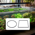 OIIKI 10 PCS Fish Feeding Rings Sets, Floating Aquarium Plant Corral, Black