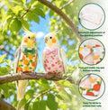 2Pcs Bird Diaper Reusable with 50 Pads, Cute Parrot Nappy Waterproof Inner