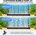 Fish Tank Bubble Strip, Aquarium Air Stone Bar with Fine Bubbles, Self-Sinking Air Diffuser for Aeration, Decorative Bub