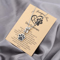 MYOSPARK Dog Paw Print Pendant Necklace - Dog Groomer Gift