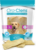 Oral Hygiene Chews for Large Dogs-Enzymatic Dental Treats for Daily Oral Care, Cleans Teeth and Freshens Breath, Reduces