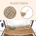 PINVNBY Bearded Dragon Hammock,Reptile Lounger Natural Seagrass Lizard Hammocks Habitat Tank Accessories Jungle Climber 