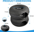 2-Level Detachable Large Cat Tunnel Bed for Indoor Cats, Scratch-Resistant Felt Donut Cat Cave, Supports Up to 30 lbs, P