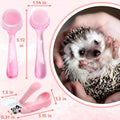 Hedgehog Toe Nail Clippers and Comb Set, 2 Pcs Hedgehog Soft Cleansing Brush and Toenail Clipper with Magnifier, Hedgeho