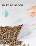 Tackmore Plastic Feed Scoop With Clearly Labeled Indicators Feed Scoop Allow for Accurate Measurement Grains, Pellets, S