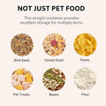 EIwichen Dog and Cat Food Storage Container with Scoop - 5-10 Lbs Pet Food Container with Airtight Lid, Dry Food Bin BPA Free, Kibble Container, for Pet, Cat, Dog, Bird Seed, e