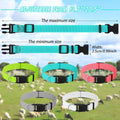 Silkfly 24 Pcs 11 Inch Goat Lead Rope and Goat Collars Set Include Nylon Goat Collar and Lead Rope with Reflective Strip