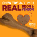 Nylabone Strong Chew Femur Bone Dog Toy Made with Real Bison & Venison
