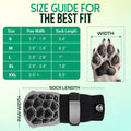 MaxGrip PAWWEAR Anti‑Slip Dog Socks | Dual‑Side Traction Grip, Block‑Pattern Max Stability | Breathable Lyocell Fabric |