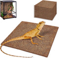 ZeeDix 10 Pcs Reptile Carpet 12x12 Inch Coconut Fiber Mat for Tank Bedding