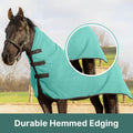 RESISTANCE Fleece Contour Horse Cooler — Anti-Sweat Moisture Wicking, 3 Quick-Grip Neck Closures, Tail Cord, Durable Hem