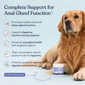 Pawfy Anal Gland Chews for Dogs - Fiber Support for Healthy Scooting