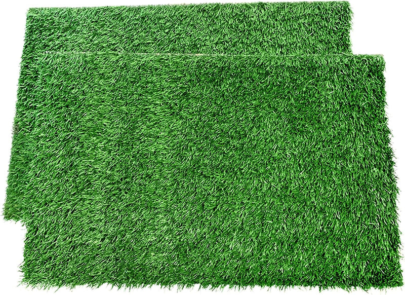LOOBANI Dog Grass Pee Pads, 2 Pack Artificial Grass for Potty Tray, 14x18in
