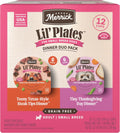 Merrick Lil' Plates Dinner Duos Wet Dog Food, Beef and Turkey, 2.6 lb Tubs