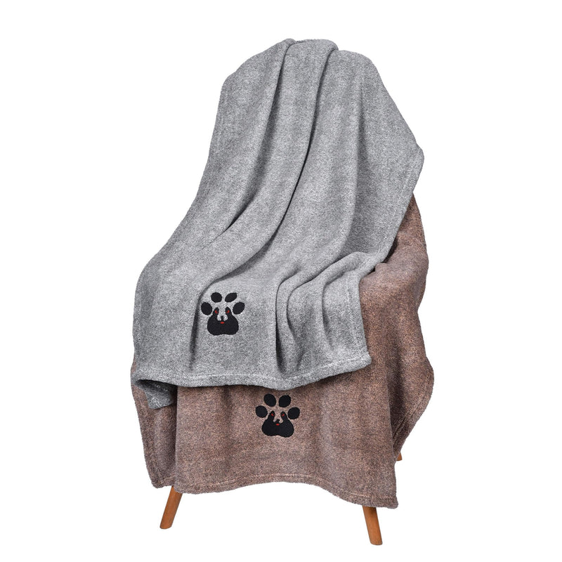 Dogvingpk Medium Dog Towel 2 Pack, Super Absorbent Soft Quick Drying Microfiber Pet Bath Towels for Medium & Small Dogs (M-36