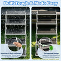 Dog Steps for Car & SUV – 5-Step Foldable Pet Stairs for Large Dogs, Non-Slip Heavy-Duty Plastic Dog Stairs, Lightweight & Portable Vehicle Access, Great Alternative to Dog Ramp for Truck