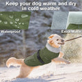Lelepet Dog Coats for Large Dogs Waterproof Dog Jacket with Adjustable Fit