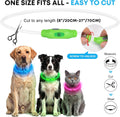 NOVKIN LED Dog Collar, Cut-to-Fit Light Up Dog Collar for Night Walking, IP67 Waterproof USB Rechargeable Glowing Pet Co