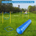 Dog Agility Set with Tunnel, Hurdle, Weave Poles & Carry Bag