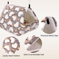 MCEAST 4 Pieces Small Pets Cage Accessories Hanging Hammock Sleeping Bag Tunnel and Bed Hideout Set Warm Sleep Nap Sack 