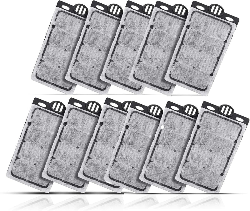 11 Pack Auqarium Filter Replacement Plates, Turtle Tank Filter Cartridges, Activated Carbon Suitable for Low-Water Filte