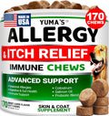 Dog Allergy Relief Chews - 170 Treats, Itchy Skin and Seasonal Itch Support