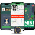Tracki Dog GPS Tracker – Real-Time Dog Tracker & Pet Tracker – GPS Tracker for Dogs – Smart Alerts, Geo-Fence, Waterproof, Collar-Compatible – Long-Life Battery – iOS & Android (Subscription Required)
